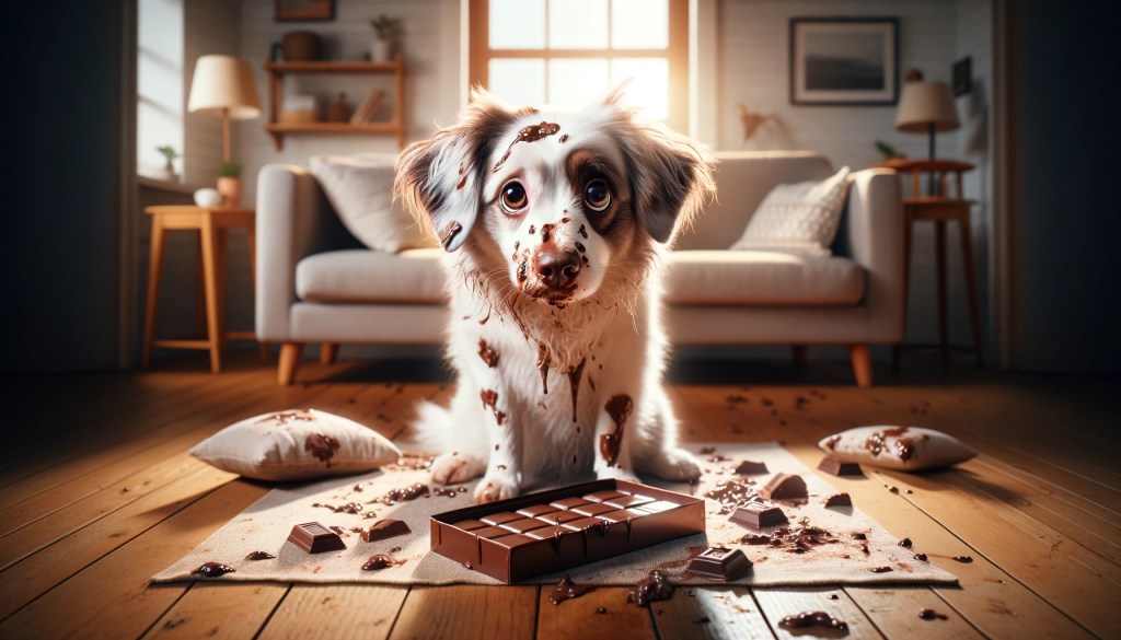 chien propre qui devient sale