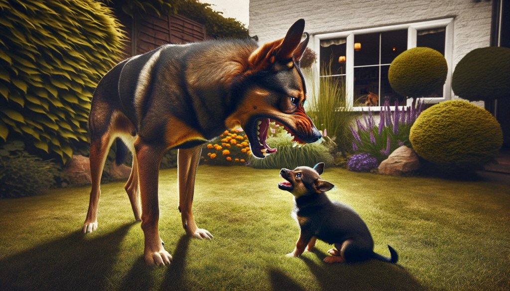 chien agressif avec un autre chien de la maison